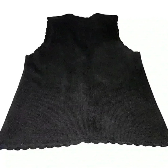 VTG Ugly Cute Christmas Sweater Vest Beaded silver gold bells V neck button PM - Picture 3 of 5